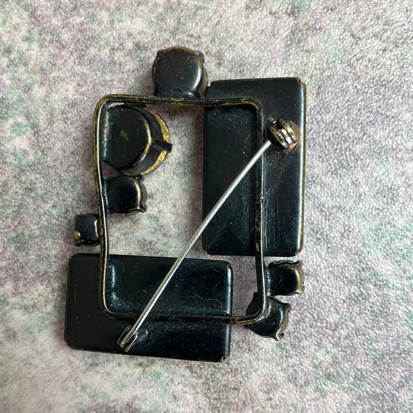 Vintage Modernist Style Brooch - Picture 2 of 4